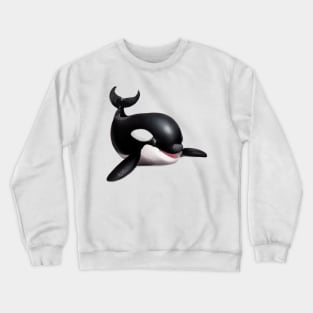 Cute Orca Drawing Crewneck Sweatshirt